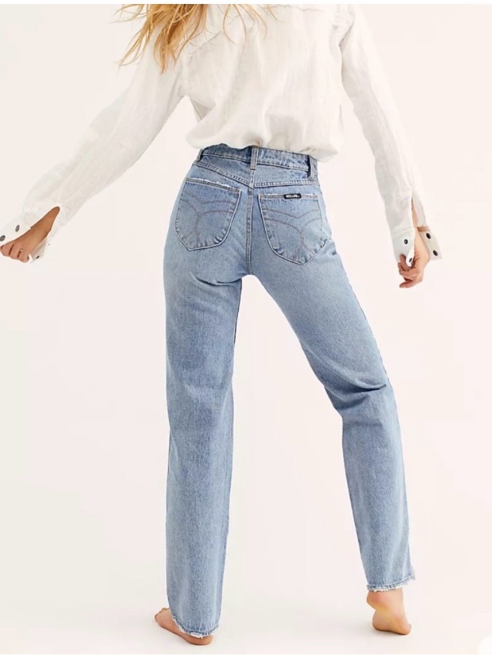 ROLLA'S Light Blue Straight Leg Jeans